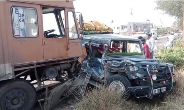 ಕಂಟೆನರ ಹಾಗೂ ಕ್ರೂಸರ ಮುಖಾ ಮುಖಿ ಡಿಕ್ಕಿ ಓರ್ವ ಮಹಿಳೆ ಸಾವು