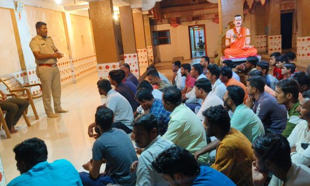 ಗಣಪತಿ ವಿಸರ್ಜನೆಗೆ ಡಾಲ್ಬಿ ಬಳಕೆ ಮಾಡಿದರೆ ಕಠಿಣ ಕ್ರಮ : ಕಾಗವಾಡ ಪಿಐ ಹಣಮಂತ ನರಳೆ