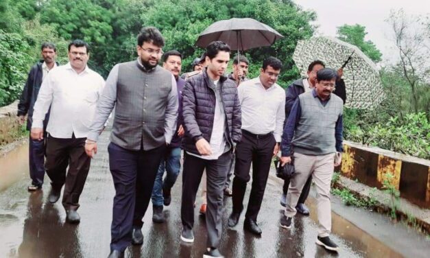 ವ್ಯಾಪಕ ಮಳೆ ಬೀಳುವ ಸ್ಥಳಗಳಿಗೆ ಜಿಲ್ಲಾಧಿಕಾರಿ‌ ಭೇಟಿ