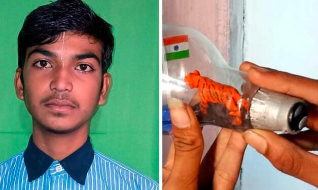 ಬಲ್ಬ್‌ನಲ್ಲಿ ಅರಳಿದ ರಾಷ್ಟ್ರಧ್ವಜ