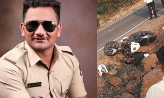 ಕರ್ತವ್ಯ ನಿರತ ಪೋಲಿಸ್ ಪೇದೆ ಅಪಘಾತದಲ್ಲಿ ಸಾವು