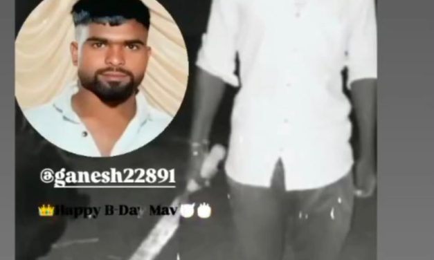 ಲಾಂಗ್ ಹಿಡಿದು ಪೋಸ್ ಕೊಟ್ಟವನಿಗೆ ಪೊಲೀಸ್ ವಾರ್ನ್