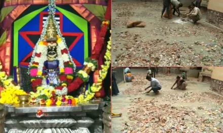 ಸವದತ್ತಿ ಯಲ್ಲಮ್ಮ ದೇವಾಲಯಕ್ಕೆ ನುಗ್ಗಿದ್ದ ಮಳೆನೀರು.. ಹುಂಡಿಯಲ್ಲಿದ್ದ ನೋಟುಗಳನ್ನ ಒಣ ಹಾಕಿದ ಸಿಬ್ಬಂದಿ