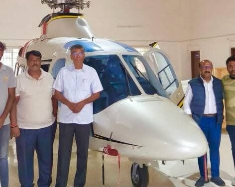ನೂತನ ಹೆಲಿಕಾಪ್ಟರ್ ಖರೀದಿಸಿದ ಸಚಿವ ಸತೀಶ್‌ ಜಾರಕಿಹೊಳಿ