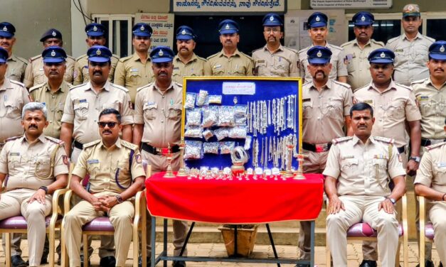 7 ಕೆಜಿ ಬೆಳ್ಳಿ ಆಭರಣ ಕಳ್ಳತನ ಮಾಡಿದ್ದ ಅಂತರ್ ರಾಜ್ಯ ಕಳ್ಳರ ಬಂಧನ